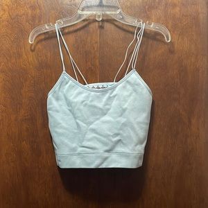 Mesh-backed tank, color: blue, size: M, brand: Abercrombie & fitch